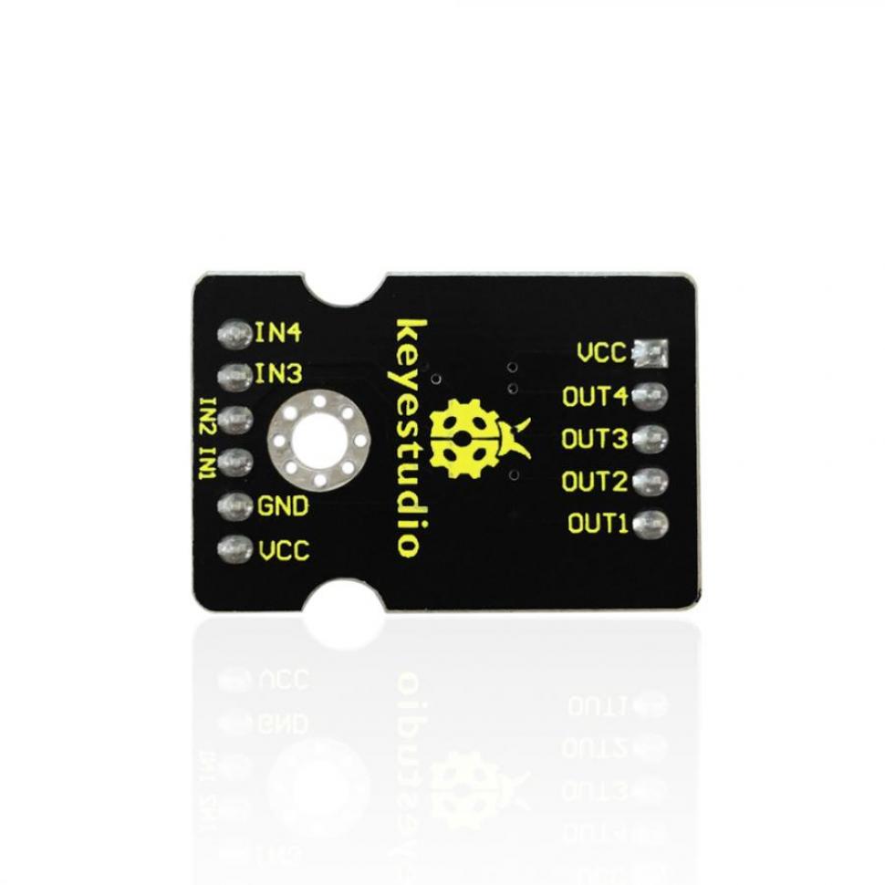 디바이스마트,오픈소스/코딩교육 > 아두이노 > 아두이노 모터/드라이버모듈,keyestudio,아두이노 ULN2003 스테퍼 모터 드라이버 [KS0208],정격 전압: 5VDC / 위상 수: 4 / 속도 변화 비율: 1/64 / 소음 