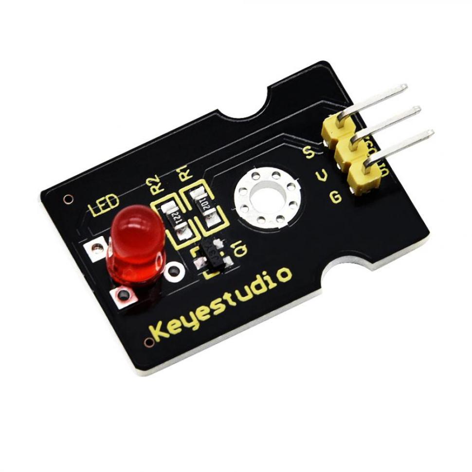 디바이스마트,오픈소스/코딩교육 > 아두이노 > 아두이노 LED/LCD모듈,keyestudio,아두이노 Piranha 초고휘도 LED 모듈 (빨간색) [KS0232],모듈 유형: 디지털 / 작동 전압: 5v / 핀간 거리: 2.54mm / 크기: 30*20mm / 무게: 3g