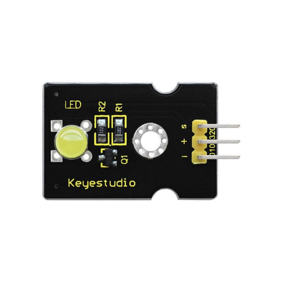 디바이스마트,오픈소스/코딩교육 > 아두이노 > 아두이노 LED/LCD모듈,keyestudio,아두이노 Piranha 초고휘도 LED 모듈 (노란색) [KS0234],모듈 유형: 디지털 / 작동 전압: 5v / 핀간 거리: 2.54mm / 크기: 35*20mm / 무게: 3g