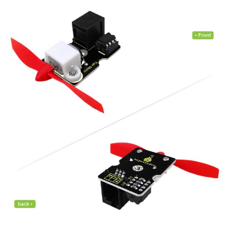 디바이스마트,오픈소스/코딩교육 > 아두이노 > 기타모듈,keyestudio,아두이노 EASY PLUG - L9110 팬 모듈 [KS0241],팬 직경: 75mm / 인터페이스: 더블 디지털 / 작동 전압: 5V / 크기(mm): 50*75*18 / 무게: 14.2g