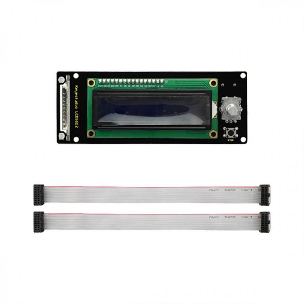 디바이스마트,오픈소스/코딩교육 > 아두이노 > 아두이노 LED/LCD모듈,keyestudio,아두이노 3D프린터용 1602 LCD 디스플레이 모듈 [KS0290],SD 카드 리더, 회전 인코더 및 16자X2줄 LCD가 포함되어 있습니다.