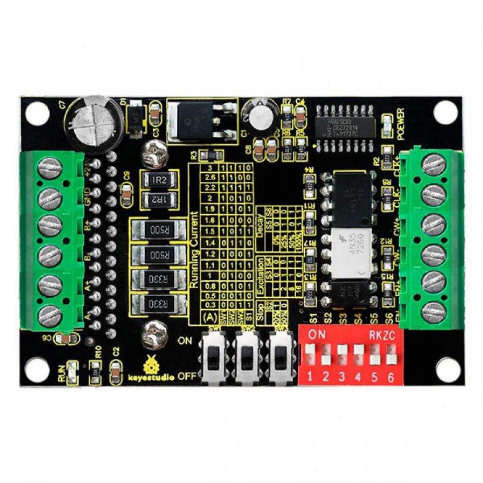 디바이스마트,오픈소스/코딩교육 > 아두이노 > 아두이노 호환보드,keyestudio,아두이노 TB6560 스텝 모터 드라이브 보드 [KS0318],공급 전압: DC 8-35V, DC 24V 권장 / 구동 전류: 0.3-3A / 현재 해상도: 0.2A / 최대 자극: 16-세분화 / 크기(mm): 75*50*35