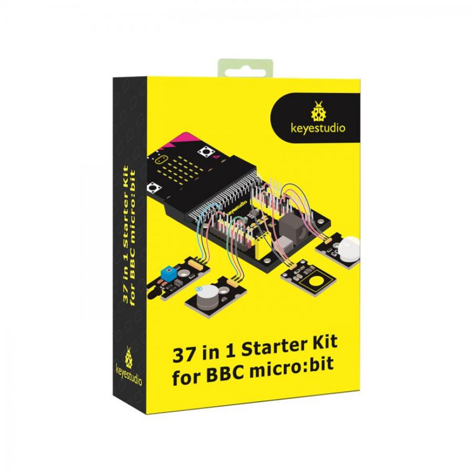 디바이스마트,오픈소스/코딩교육 > Micro:Bit > 마이크로비트 교육용키트,keyestudio,마이크로비트 37종 센서 스타터 키트 (마이크로비트 포함) [KS0365],신용카드의 절반 크기이며, 어린이 프로그래밍 교육에 사용할 수 있습니다.