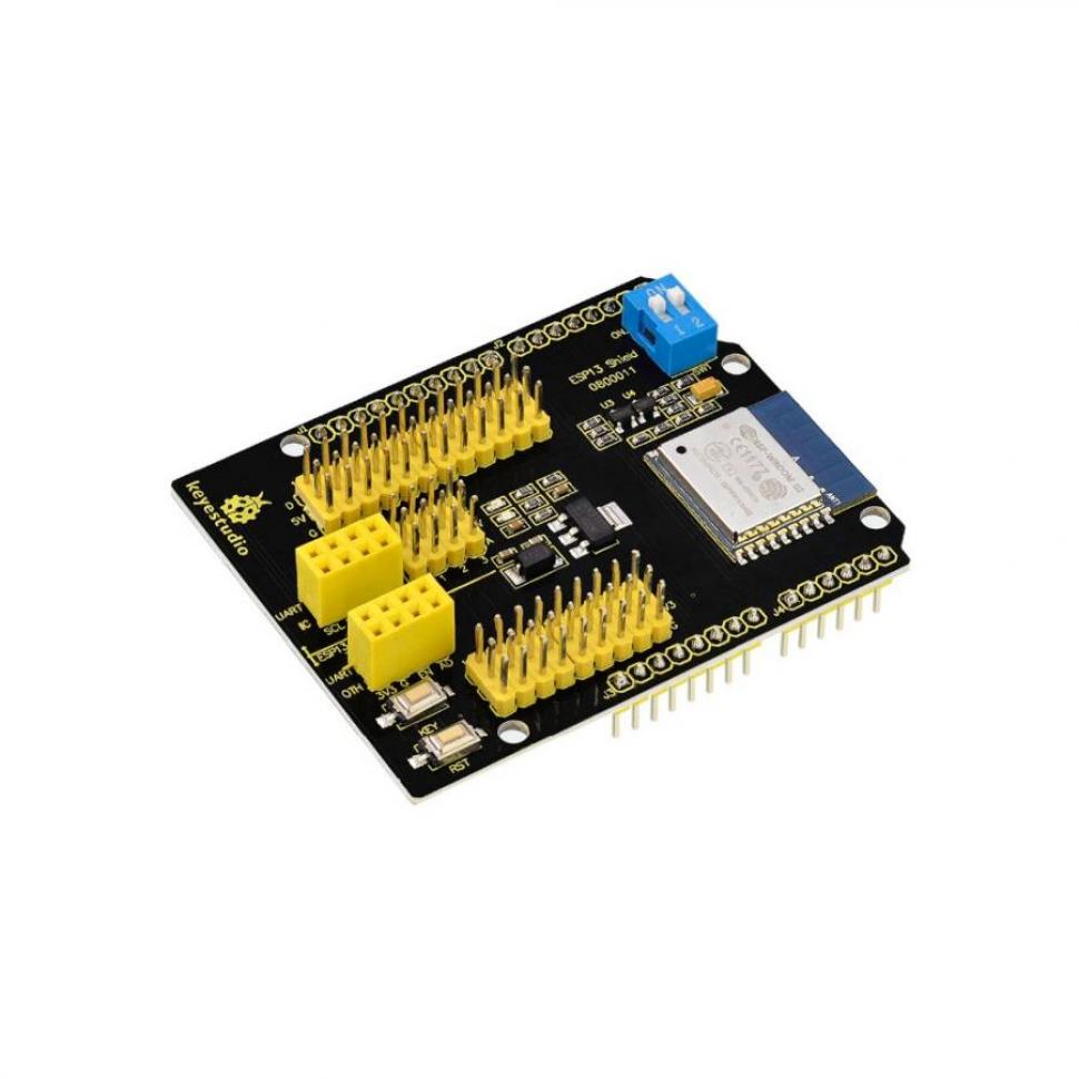 디바이스마트,오픈소스/코딩교육 > 아두이노 > 아두이노 통신모듈,keyestudio,아두이노 ESP8266 ESP-13 시리얼 와이파이 모듈 [KS0366],아두이노 우노 호환 / 무선 전송 속도: 110-460800bps / 작동 온도: -40℃ ~ +125℃ / 크기(mm): 69*54*19 / 무게: 22.7g