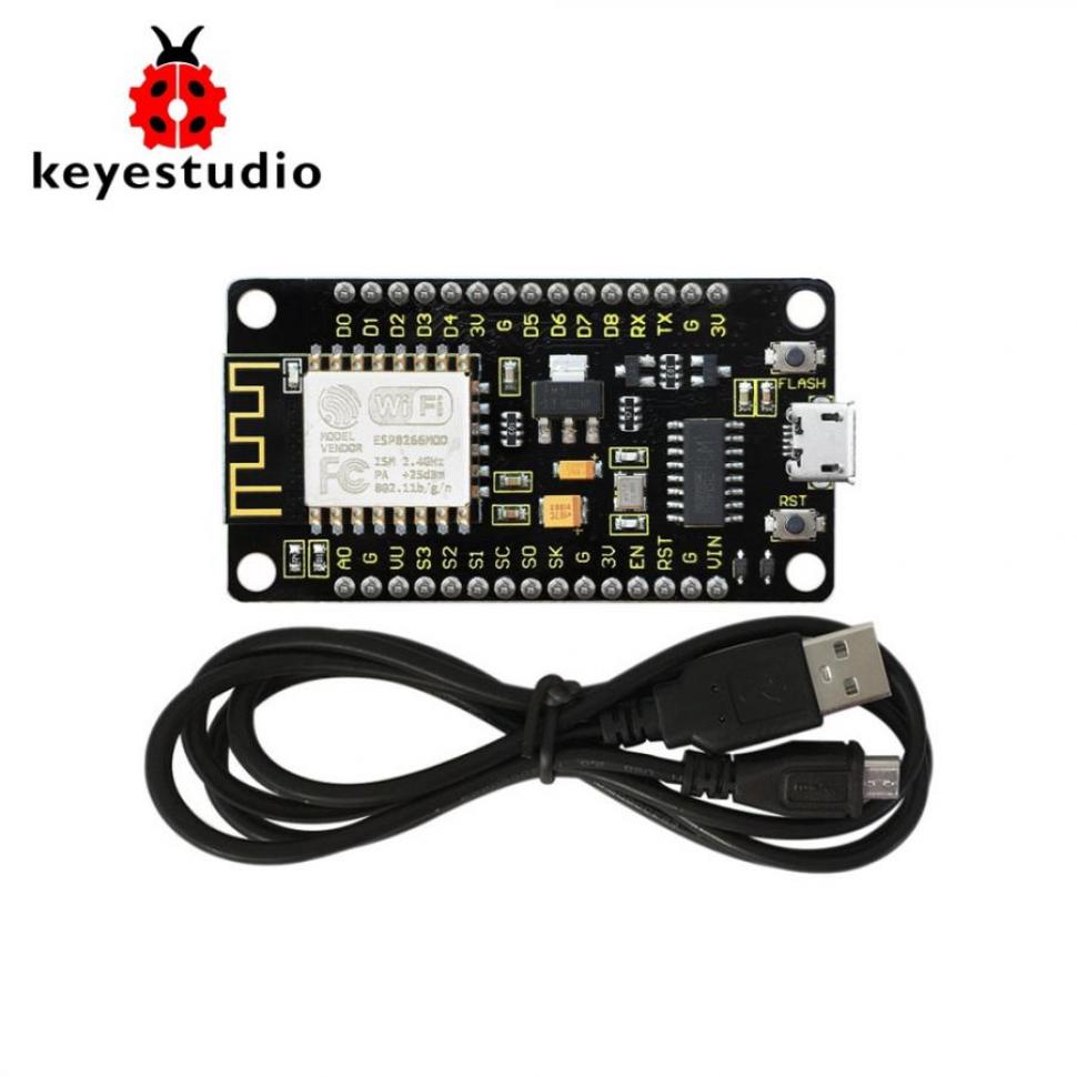 디바이스마트,오픈소스/코딩교육 > 아두이노 > 아두이노 호환보드,keyestudio,아두이노 ESP8266 ESP-12F 와이파이 모듈 CH340G [KS0367],마이크로컨트롤러: ESP8266-12F / 작동 전압: DC5V / 모드: 