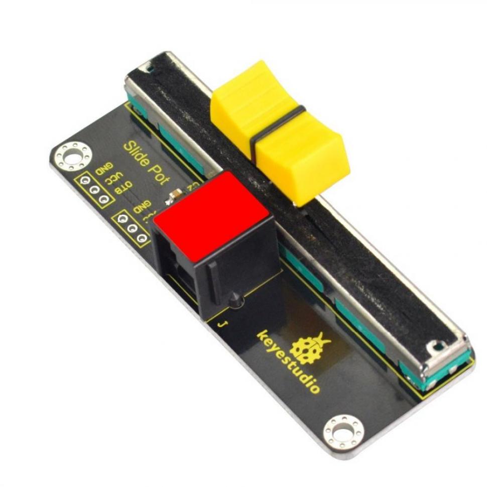 디바이스마트,오픈소스/코딩교육 > 아두이노 > 아두이노 스위치/릴레이모듈,keyestudio,아두이노 EASY PLUG - 슬라이드 포텐셔미터 모듈 [KS0373],작동 전압: DC 3.3V-5V / 저항: 5K / 포트: 아날로그 수량 / 속성: ROHS / 크기(mm): 28*76.7*31.3 / 무게: 17g