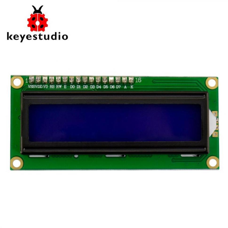 디바이스마트,오픈소스/코딩교육 > 아두이노 > 아두이노 LED/LCD모듈,keyestudio,아두이노 EASY PLUG - 1602 LCD 디스플레이 모듈 [KS0381],인터페이스: Easy Plug / 작동 전압: DC 5V / 파란색 배경에 흰색 텍스트 / 통신방식: I2C / I2C 주소: 0x27 / 전위차계로 대비 조절