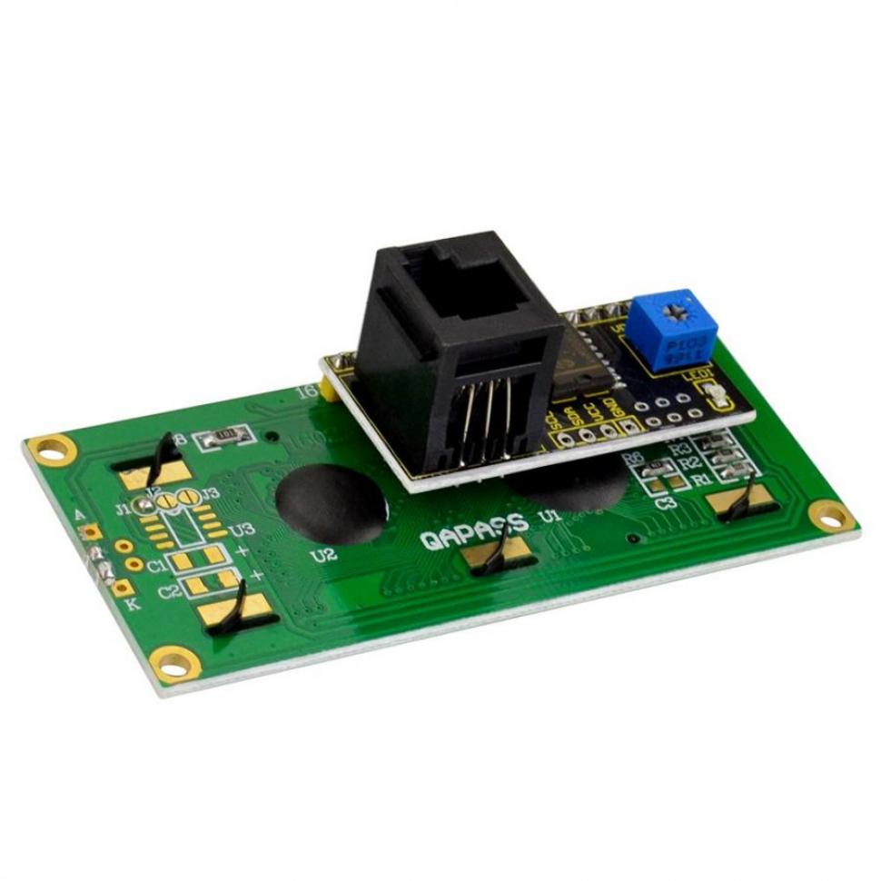 디바이스마트,오픈소스/코딩교육 > 아두이노 > 아두이노 LED/LCD모듈,keyestudio,아두이노 EASY PLUG - 1602 LCD 디스플레이 모듈 [KS0381],인터페이스: Easy Plug / 작동 전압: DC 5V / 파란색 배경에 흰색 텍스트 / 통신방식: I2C / I2C 주소: 0x27 / 전위차계로 대비 조절