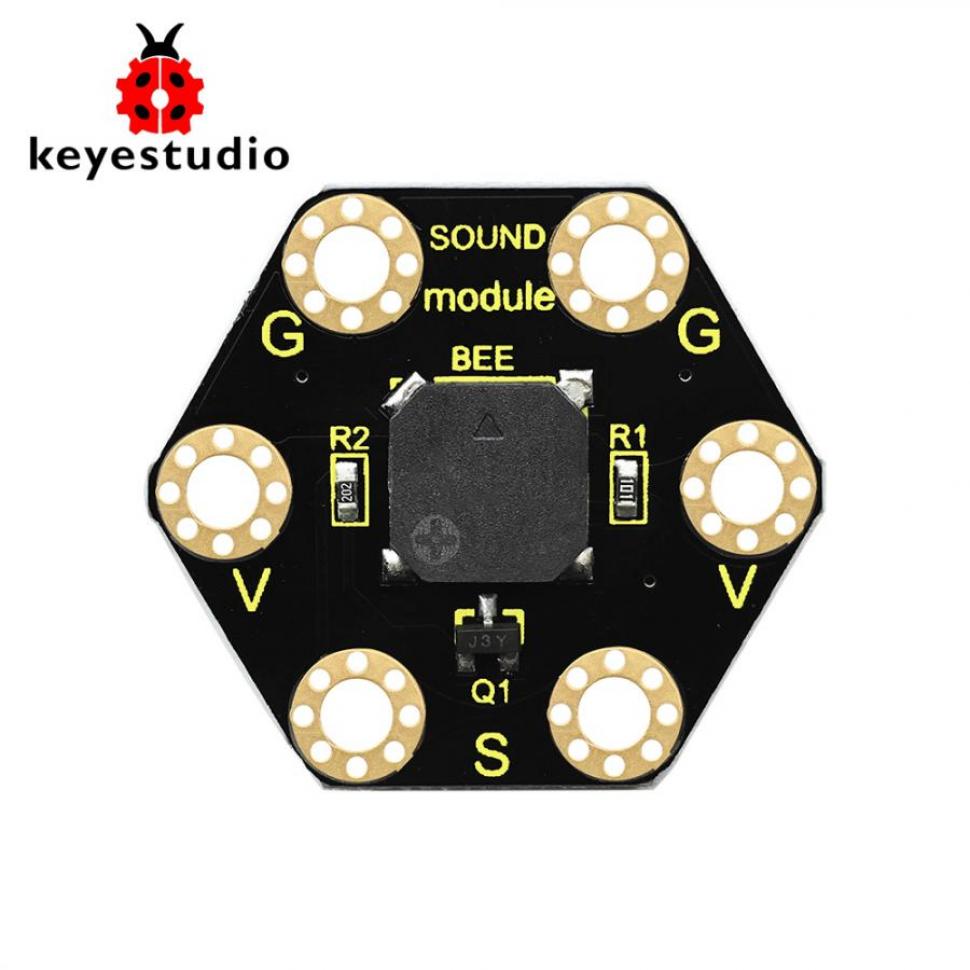 디바이스마트,오픈소스/코딩교육 > Micro:Bit > 마이크로비트 센서/모듈,keyestudio,마이크로비트 수동형 부저 모듈 [KS0424],작동 전압: DC 3.0-3.3V / 출력 신호: 디지털 신호(사각형파) / 크기(mm): 31*27*4.5 / 무게: 2.3g / 환경 속성: ROHS