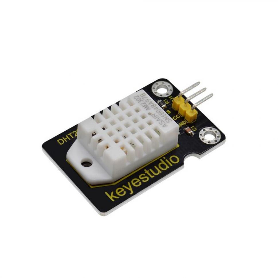 디바이스마트,오픈소스/코딩교육 > 아두이노 > 아두이노 센서모듈,keyestudio,아두이노 DHT22(AM2302) 온습도센서 [KS0430],작동 전압: DC 3.3V-5V / 인터페이스: 3PIN  / 출력 신호: 단일 버스 디지털 신호 / 습도 측정 범위: 0----100%RH / 온도 측정 범위: - 40℃ ~ 80℃