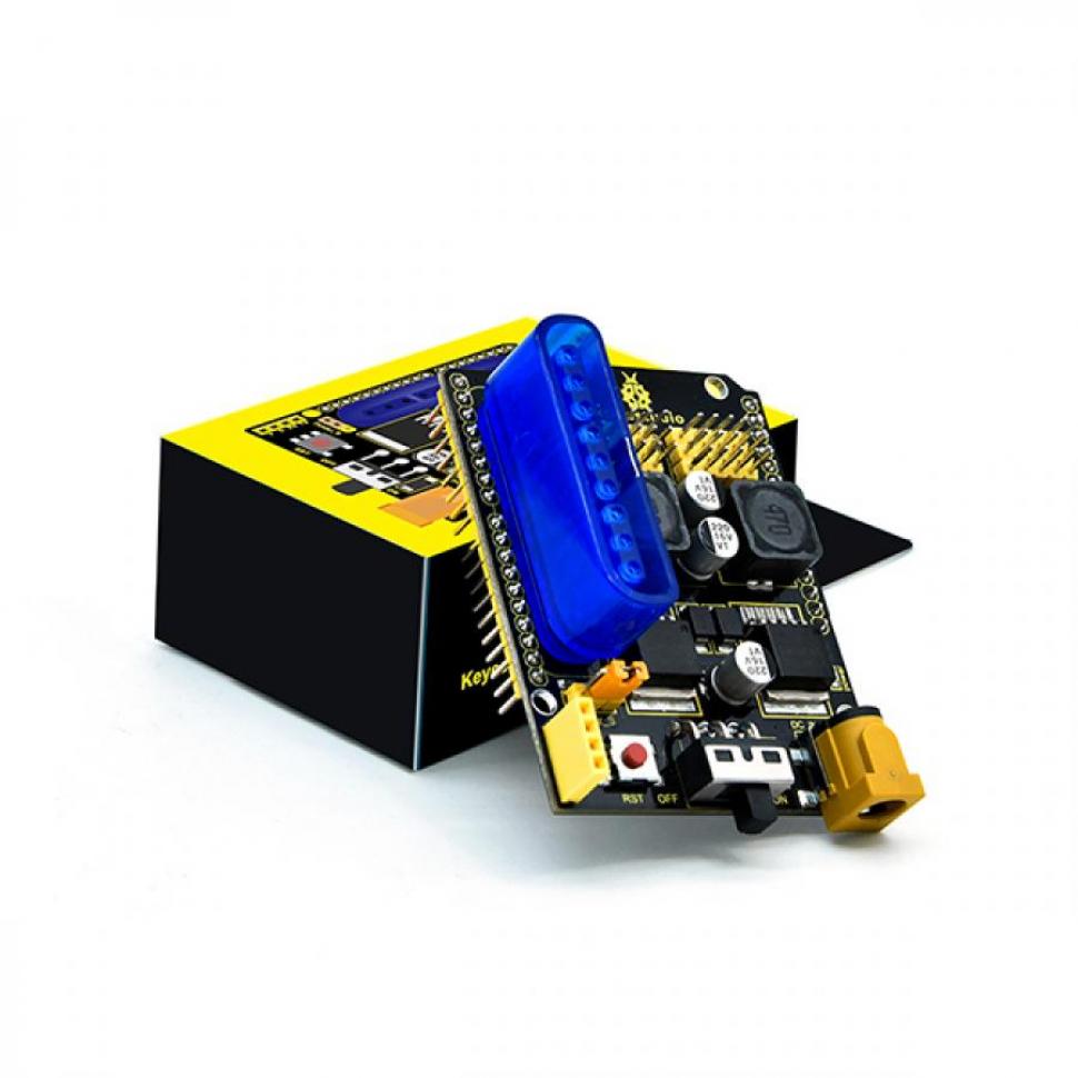 디바이스마트,오픈소스/코딩교육 > 아두이노 > 아두이노 통신모듈,keyestudio,아두이노 PS2 서보 드라이버 확장 보드 [KS0550],PS2 핸들 컨트롤을 사용하기 위한 PS2 인터페이스가 있습니다. 서보 또는 기타 센서를 연결하는 데 사용되는 10개의 IO 인터페이스가 포함되어 있습니다.