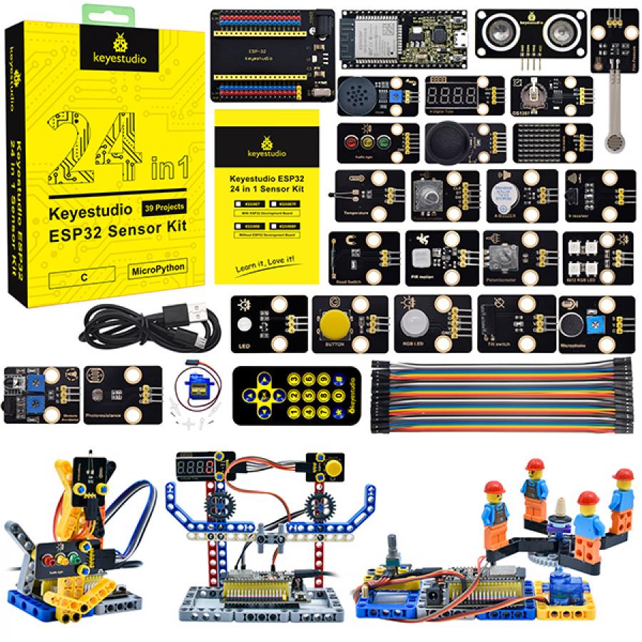 아두이노 24종 ESP32 센서 스타터 키트 (ESP32 메인보드 포함) [KS5007]