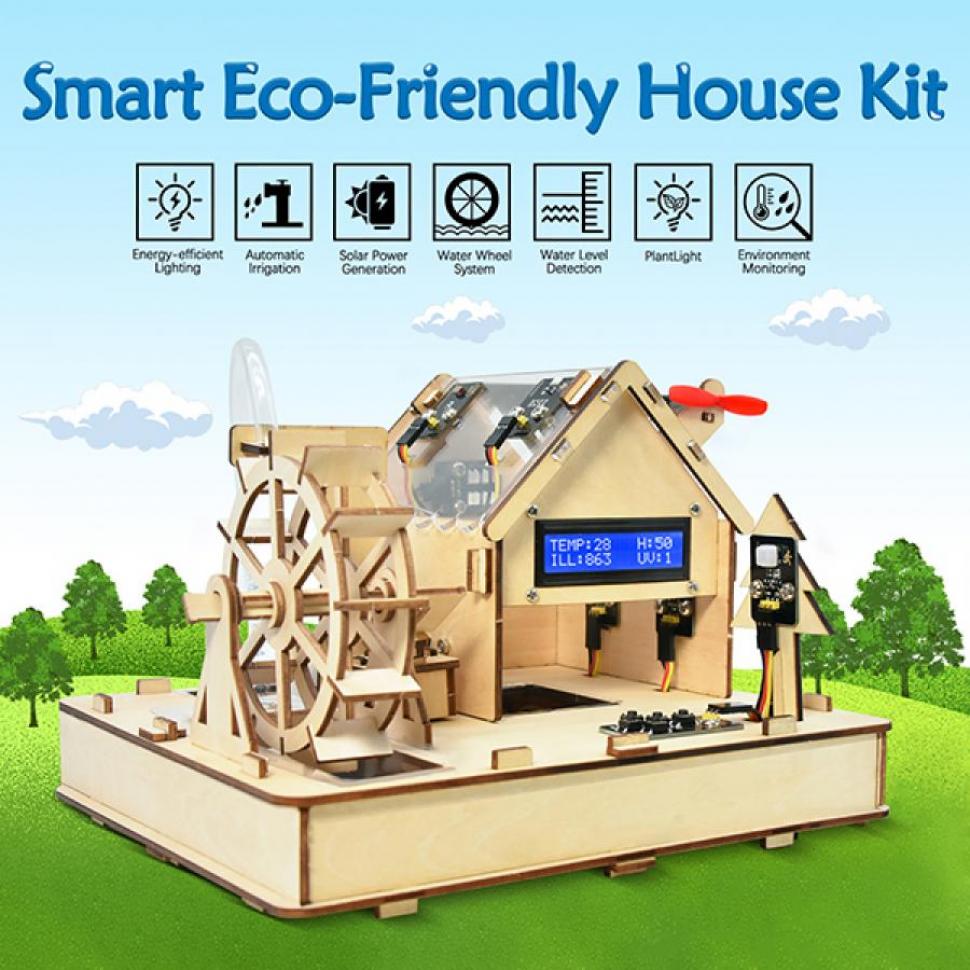 디바이스마트,오픈소스/코딩교육 > 아두이노 > 아두이노 교육용키트,keyestudio,아두이노 친환경 스마트 홈 스타터 키트 [KS0576],센서와 모듈은 PLUS 보드 포트와 완벽히 호환되고, 전선도 편리하고 사용하기 쉽습니다.