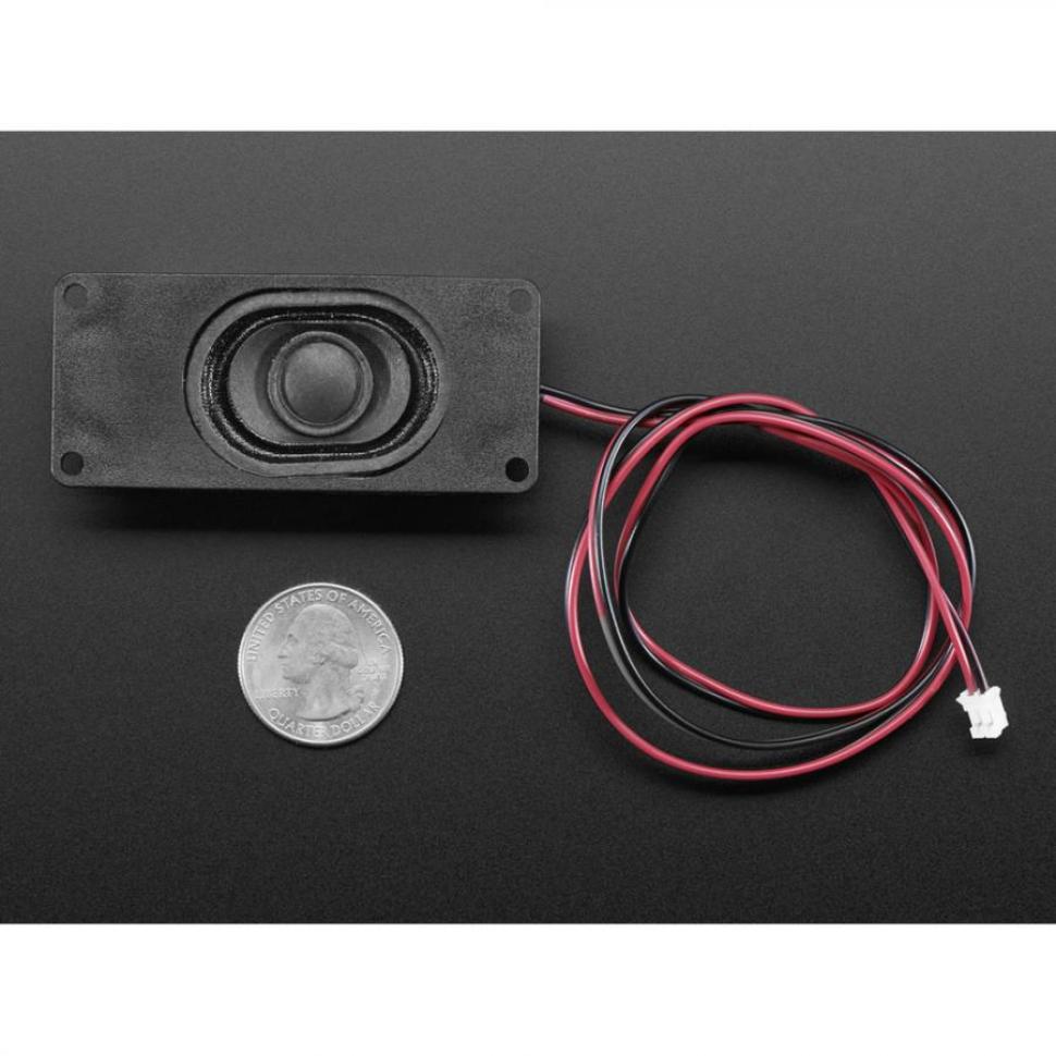 디바이스마트,스위치/부저/전기부품 > 부저/스피커/사이렌 > 스피커,Adafruit,Mono Enclosed Speaker - 1W 8 Ohm [ada-5986],크기 : 2.8 x 1.2인치 / 밀폐형 / JST 2PH 입력 케이블 포함 / 케이블 길이 : 22.5인치