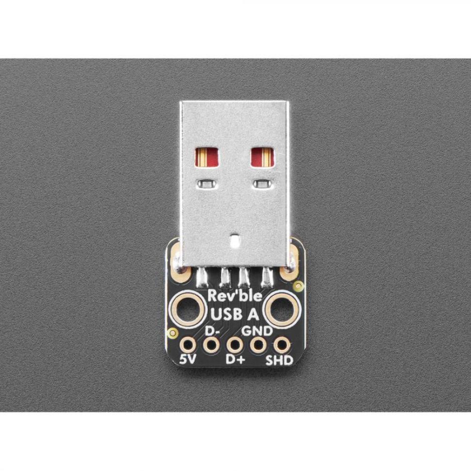 디바이스마트,MCU보드/전자키트 > 통신/네트워크 > USB관련,Adafruit,Adafruit Reversible USB Type A Plug Connector Breakout [ada-6001],가운데에 얇은 접촉 부분이 있어 어느쪽으로든 꽂을 수 있습니다 / 크기 : 1.1 x 0.6 x 0.2인치