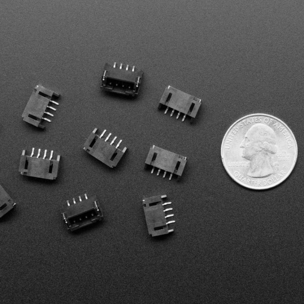 디바이스마트,커넥터/PCB > 직사각형 커넥터 > JST 커넥터 > JST-PH 시리즈 (2.0피치),Adafruit,2mm 4-pin Horizontal Connector - JST PH Compatible - 10 Pack - STEMMA [ada-4392],2mm 피치 커넥터 10개 1팩 / 수평 스타일 / STEMMA QT와 호환되지 않습니다 / 커넥터 : 12mm x 7.8mm x 5.6mm