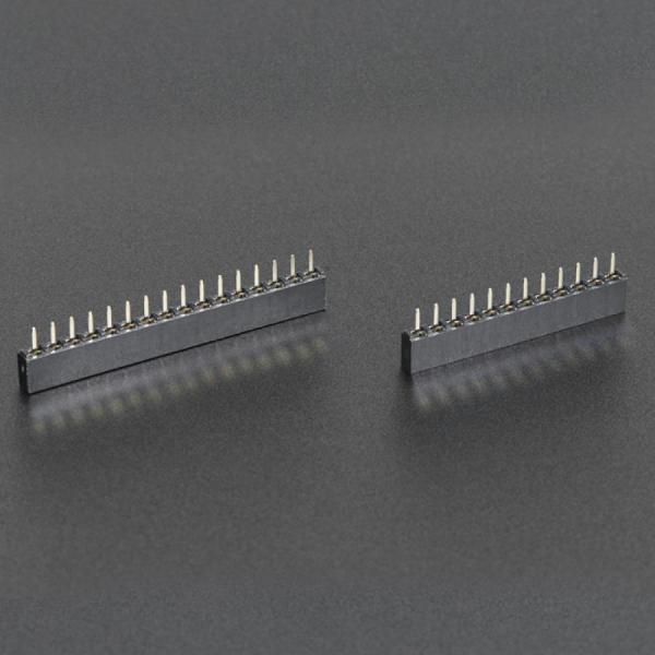 디바이스마트,커넥터/PCB > 핀헤더/IC 소켓 > 핀헤더 > 기타 헤더/특수핀,Adafruit,Short Headers Kit for Feather - 12-pin + 16-pin Female Headers [ada-2940],높이 : 5mm / 보드 양쪽에 납땜으로 고정 / 12핀 헤더 1개, 16핀 헤더 1개 제공 / Feather는 포함되지 않습니다