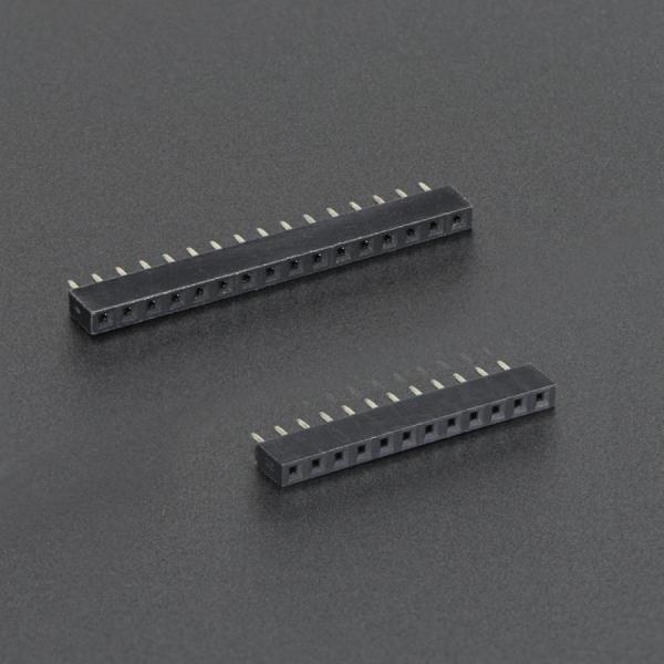 디바이스마트,커넥터/PCB > 핀헤더/IC 소켓 > 핀헤더 > 기타 헤더/특수핀,Adafruit,Short Headers Kit for Feather - 12-pin + 16-pin Female Headers [ada-2940],높이 : 5mm / 보드 양쪽에 납땜으로 고정 / 12핀 헤더 1개, 16핀 헤더 1개 제공 / Feather는 포함되지 않습니다