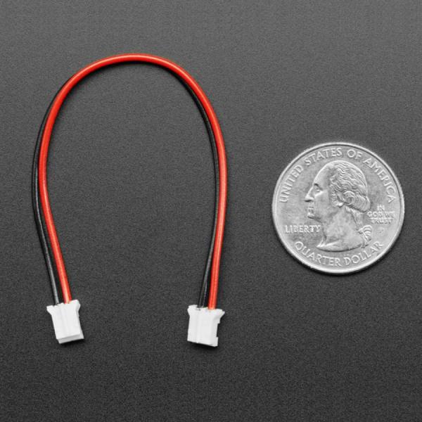 디바이스마트,케이블/전선 > 점퍼/하네스/악어/바나나 > 점퍼 와이어/케이블,Adafruit,JST-PH 2-pin Jumper Cable - 100mm long [ada-4714],양쪽 끝에 JST PH 2mm 피치 2핀 플러그가 있습니다 / 와이어 길이 : 100mm / AA케이블