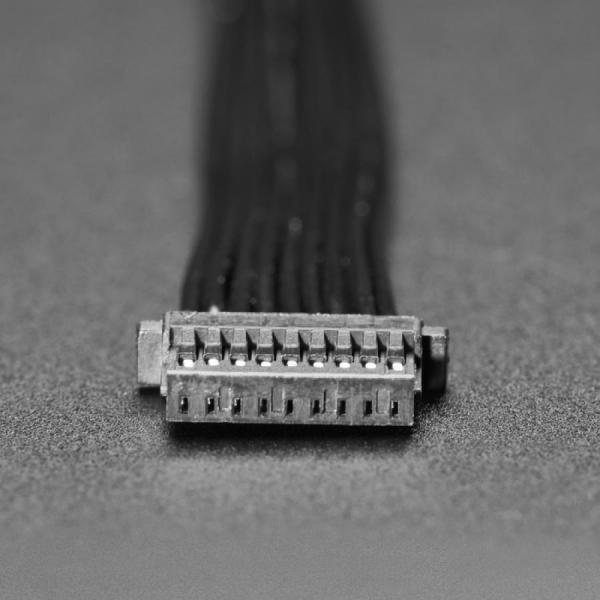 디바이스마트,케이블/전선 > 점퍼/하네스/악어/바나나 > 점퍼 와이어/케이블,Adafruit,JST SH 9-Pin Cable - 100mm long [ada-4350],9핀 케이블 / 길이 : 약 100mm, 4인치 / 양쪽 끝에 JST-SH 암 커넥터 장착