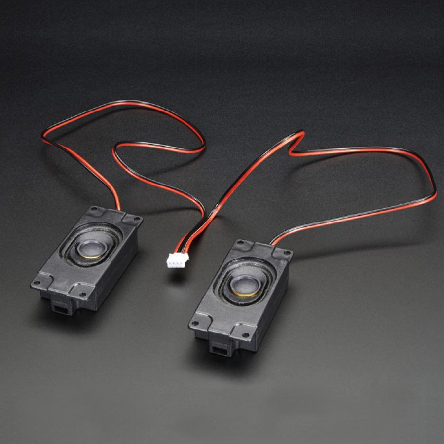 Stereo Enclosed Speaker Set - 3W 4 Ohm [ada-1669]