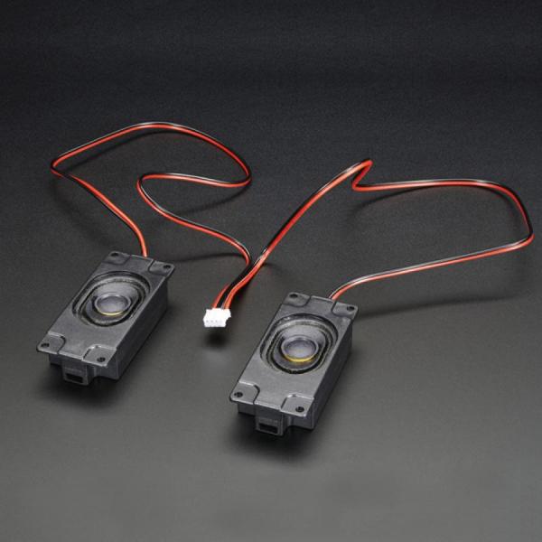 디바이스마트,스위치/부저/전기부품 > 부저/스피커/사이렌 > 스피커,Adafruit,Stereo Enclosed Speaker Set - 3W 4 Ohm [ada-1669],크기 : 2.8x1.2인치 / 2개입 / SPK 입력 케이블 포함 / 4옴 임피던스와 3W 이하의 전력이 필요한 모든 오디오에 호환