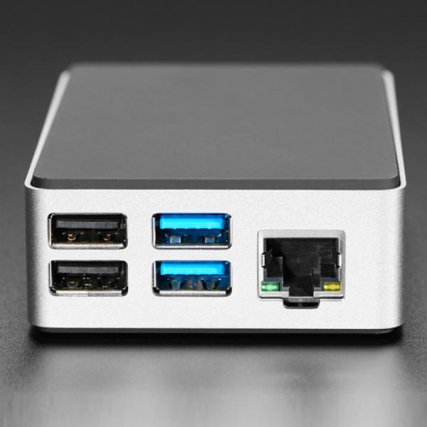 디바이스마트,오픈소스/코딩교육 > 라즈베리파이 > 라즈베리파이 케이스,Adafruit,Flirc Aluminum Case for Raspberry Pi 4 [ada-4553],라즈베리파이4 전용 / 방열판 내장 / 측면-알루미늄, 상하단-실리콘 / 라즈베리파이5와 호환되지 않습니다