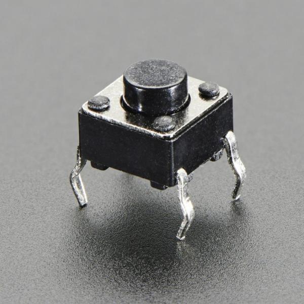 디바이스마트,스위치/부저/전기부품 > 스위치 > Tact 스위치,Adafruit,Tactile Button switch (6mm) x 20 pack [ada-367],핀은 일반적으로 열려있고 (연결이 끊어짐) 버튼을 누르면 잠시 닫힙니 / 20개입 / 크기 : 6x6x5mm