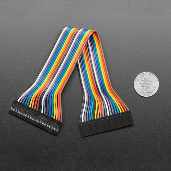 디바이스마트,케이블/전선 > 점퍼/하네스/악어/바나나 > 점퍼 와이어/케이블,Adafruit,2.54mm 0.1inch Pitch 20-pin Jumper Cable - 20cm long [ada-4946],길이 : 20cm / 커넥터 피치 : 2.54mm, 0.1인치