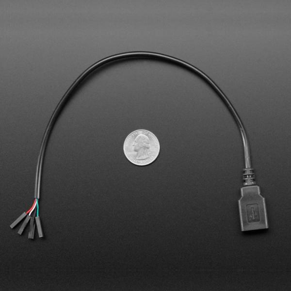 디바이스마트,케이블/전선 > USB 케이블 > USB 케이블(미분류),Adafruit,USB Type A Jack Breakout Cable with Premium Female Jumpers - 30cm long [ada-4449],A 잭 / 컨버터 칩이 없습니다 / 전원 및 데이터 라인에 점퍼 소켓이 있습니다 / 길이 : 30cm