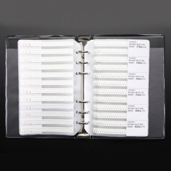 디바이스마트,RLC/수동소자 > 엔지니어 샘플키트 > 저항 키트 > 칩저항 키트,Adafruit,SMT 0603 Resistor and Capacitor Book - 3725 pieces [ada-442],0603 저항기 및 커패시터 책 세트 / 분류, 라벨 부착 / 63개의 5% 저항기 값, 3025개의 부품 , 17개의 커패시터 값, 700개의 부품