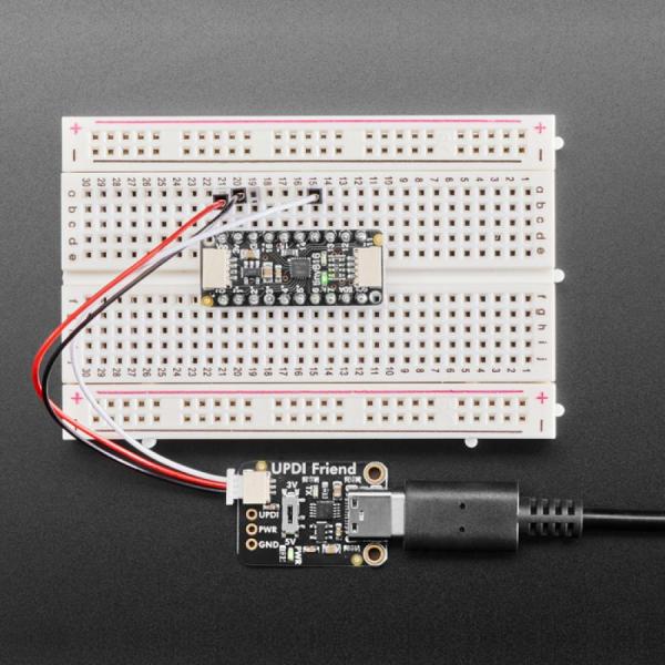 디바이스마트,MCU보드/전자키트 > 통신/네트워크 > USB관련,Adafruit,Adafruit UPDI Friend - USB Serial UPDI Programmer [ada-5879],3V 또는 5V 전원 및 로직 선택 / RX와 TX 사이의 1K 루프백 저항기 / USB Type C / JST SH 케이블 포함