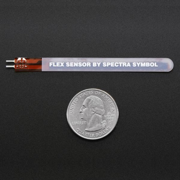 디바이스마트,센서 > 압력/힘(Force)센서 > 휨(Flex)센서,Adafruit,Short Flex Sensor [ada-1070],구부러진 정도에 따라 값이 변하는 저항기 / 저항 : ~25KΩ, ~100KΩ / 길이 : 77.57mm