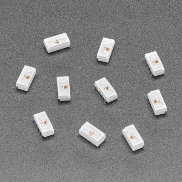 디바이스마트,LED/LCD > SMD LED(칩타입) > 멀티컬러 SMD LED,Adafruit,NeoPixel Side-Light RGB LED w/ Integrated Driver Chip - 10-pack - SK6812B 4020 [ada-4691],드라이버 칩은 LED 내부에 있습니다 / ~18mA 정던류 구동 기능 / 10개 조각으로 제공