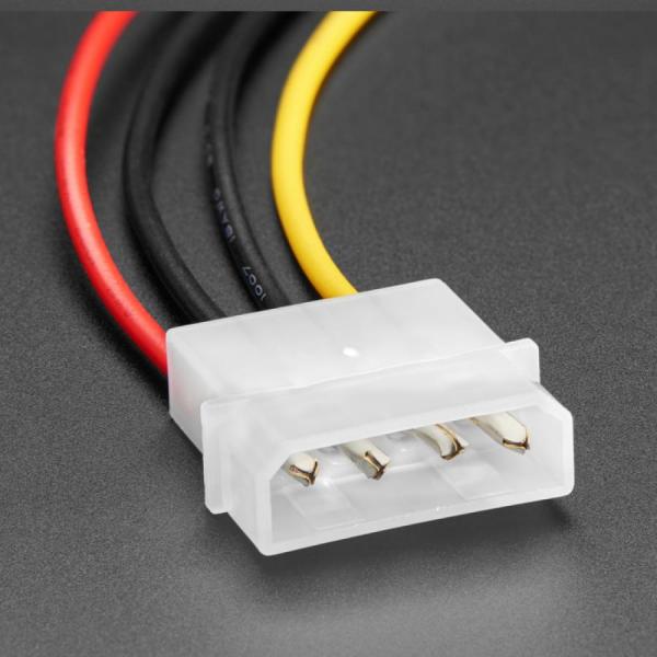 디바이스마트,케이블/전선 > 점퍼/하네스/악어/바나나 > 점퍼 와이어/케이블,Adafruit,IDE Molex 4 Pin Socket Cable - 30cm long [ada-5365],길이 : 30cm / 18AWG 연선 코어