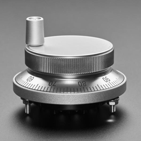 디바이스마트,기계/제어/로봇/모터 > 모터류 > DC모터 > 엔코더모터,Adafruit,CNC Rotary Encoder - 100 Pulses per Rotation - 60mm Silver [ada-5735],CNC 기계를 수동으로 제어하는 데 사용 / 보드에 직접 납땜 되지 않습니다