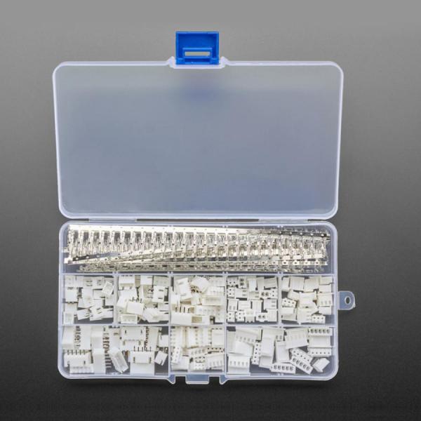 디바이스마트,커넥터/PCB > 직사각형 커넥터 > JST 커넥터 > JST-XH 시리즈 (2.5피치),Adafruit,2.5mm Pitch Connector Kit - JST XH Compatible - 560 Piece Kit [ada-4423],560개 부품 구성 / 2.5mm 커넥터 키트 / JST-XH 호환 커넥터 포함