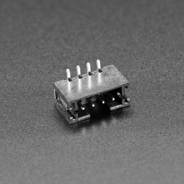 디바이스마트,커넥터/PCB > 직사각형 커넥터 > JST 커넥터 > JST-PH 시리즈 (2.0피치),Adafruit,JST PH 2mm 4-pin Vertical Connector (10-pack) - STEMMA [ada-4390],4핀 수직 커넥터 / 10개 구성 / 2mm 피치 커넥터