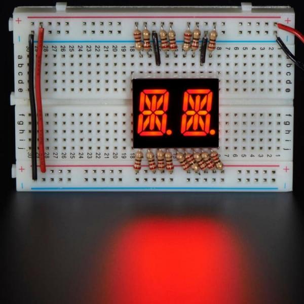 디바이스마트,LED/LCD > FND/도트매트릭스 > FND(세그먼트LED) > FND 모듈,Adafruit,Dual Alphanumeric Display - Red 0.54inch Digit Height - Pack of 2 [ada-1907],빨간색 / 문자 및 숫자 표시 / 14세그먼트 디스플레이 / 최대 7m 떨어진 거리까지 가능 / 10mcd 밝기