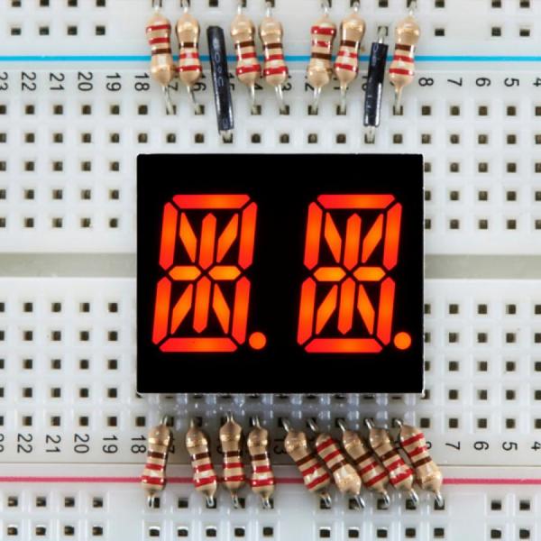 디바이스마트,LED/LCD > FND/도트매트릭스 > FND(세그먼트LED) > FND 모듈,Adafruit,Dual Alphanumeric Display - Red 0.54inch Digit Height - Pack of 2 [ada-1907],빨간색 / 문자 및 숫자 표시 / 14세그먼트 디스플레이 / 최대 7m 떨어진 거리까지 가능 / 10mcd 밝기