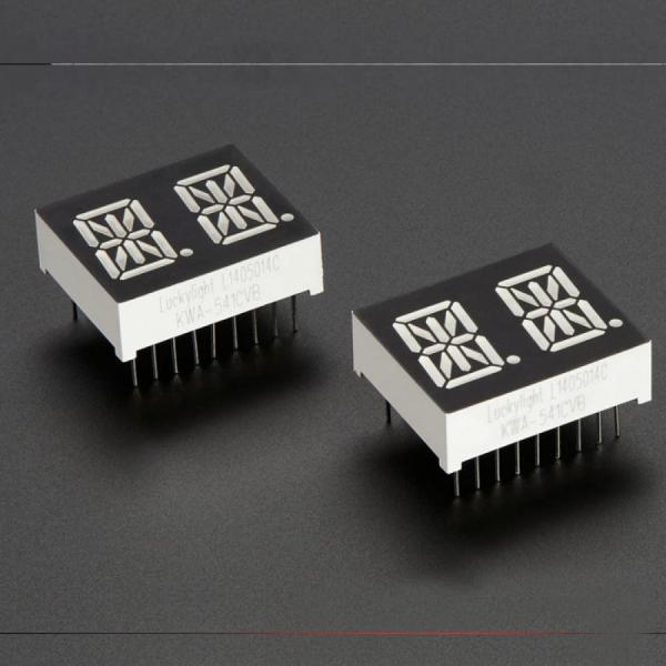 디바이스마트,LED/LCD > FND/도트매트릭스 > FND(세그먼트LED) > FND 모듈,Adafruit,Dual Alphanumeric Display - Red 0.54inch Digit Height - Pack of 2 [ada-1907],빨간색 / 문자 및 숫자 표시 / 14세그먼트 디스플레이 / 최대 7m 떨어진 거리까지 가능 / 10mcd 밝기