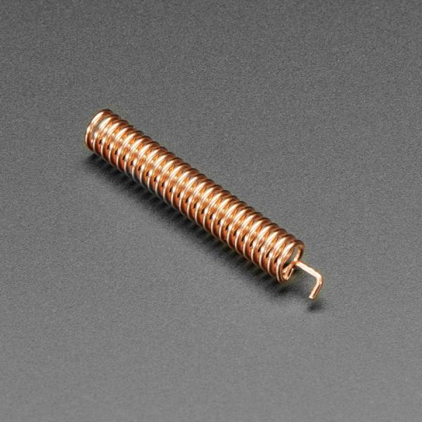 디바이스마트,MCU보드/전자키트 > 통신/네트워크 > 안테나 > 외장형 안테나,Adafruit,Simple Spring Antenna - 433MHz [ada-4394],구리 도금 와이어로 만들어졌기 때문에 쉽게 납땜 가능 / 길이 : 38mm/1.5인치 / 임피던스 :  50Ω