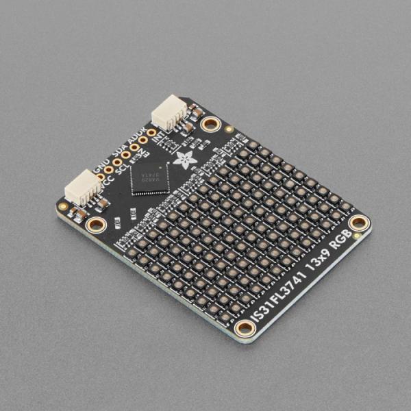 디바이스마트,LED/LCD > FND/도트매트릭스 > 도트매트릭스 > 기타 도트매트릭스,Adafruit,Adafruit IS31FL3741 13x9 PWM RGB LED Matrix Driver - STEMMA QT / Qwiic [ada-5201],13x9 RGB LED 매트릭스 / I2C 통신 /  3.3~5V DC 전원 및 로직에서 작동