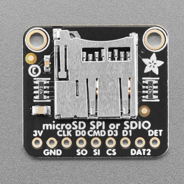 디바이스마트,MCU보드/전자키트 > 전원/신호/저장/응용 > SD/TF/메모리,Adafruit,Adafruit Micro SD SPI or SDIO Card Breakout Board - 3V ONLY! [ada-4682],SD 카드슬롯 / SPI 사용에 고정되지 않으며 SDIO 하드웨어 지원과 함께 사용 가능