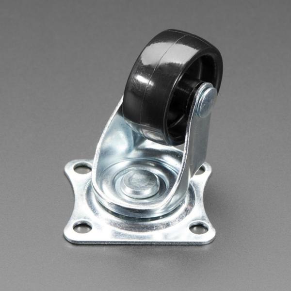 디바이스마트,기계/제어/로봇/모터 > 로봇부품 > 바퀴/휠 > 캐스터,Adafruit,Supporting Swivel Caster Wheel - 1.3inch Diameter [ada-2942],4개의 나사와 4개의 너트가 있습니다 / 360° 회전 / 휠 직경: 32.4mm / 1.3인치 / 높이: 42mm / 1.65인치