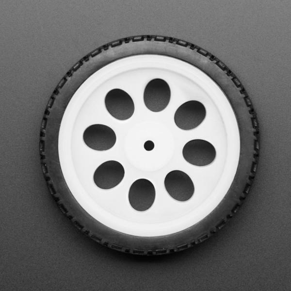 디바이스마트,기계/제어/로봇/모터 > 로봇부품 > 바퀴/휠 > 고무 바퀴,Adafruit,Thin White Wheel for TT DC Gearbox Motors - 65mm Diameter [ada-3763],TT' 기어박스 DC 모터에만 사용할 수 있습니다 / 크기 : 65 x 18mm
