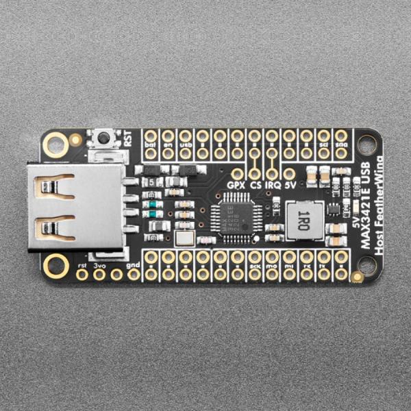 디바이스마트,MCU보드/전자키트 > 통신/네트워크 > USB관련,Adafruit,Adafruit USB Host FeatherWing with MAX3421E [ada-5858],USB 호스트 포트 추가 가능 / MAX3421E 칩 사용 / 크기 : 52 x 22.8 x 8.8mm