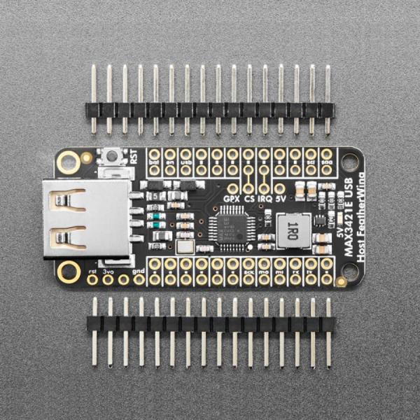 디바이스마트,MCU보드/전자키트 > 통신/네트워크 > USB관련,Adafruit,Adafruit USB Host FeatherWing with MAX3421E [ada-5858],USB 호스트 포트 추가 가능 / MAX3421E 칩 사용 / 크기 : 52 x 22.8 x 8.8mm