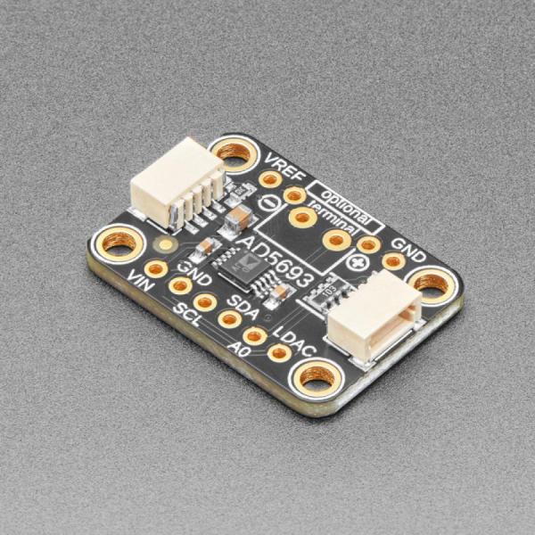 디바이스마트,MCU보드/전자키트 > 전원/신호/저장/응용 > ADC/DAC,Adafruit,Adafruit AD5693R Breakout Board - 16-Bit DAC with I2C Interface - STEMMA QT / qwiic [ada-5811],16비트 DAC로 컴팩트한 고정밀 출력 제공 / 3.3V 또는 5V 로직과 작동 / 최대 출력 : 2.5V 또는 5V / 작동 온도 : −40°C ~ +105°C