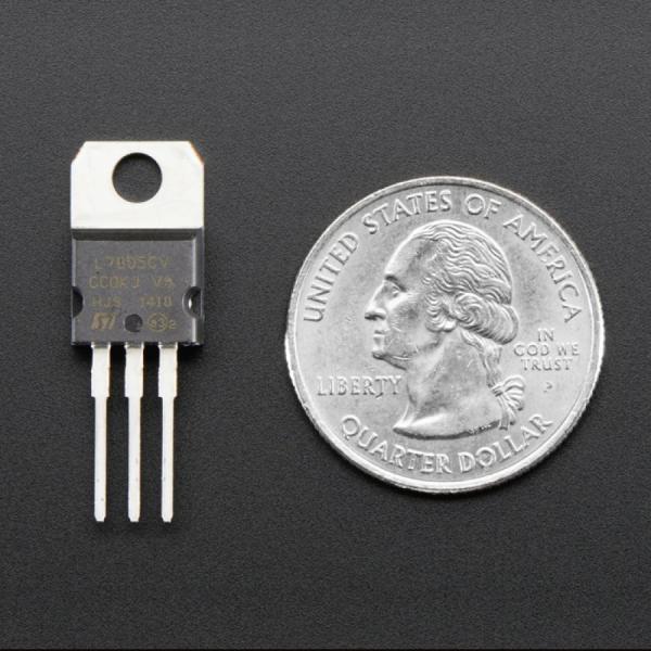 디바이스마트,반도체/전자부품 > 파워관리 IC(PMIC) > 전압 조정기(Voltage Regulators) > 리니어 레귤레이터(LDO),Adafruit,5V 1.5A Linear Voltage Regulator - 7805 TO-220 [ada-2164],최대 1.5A 전류 용량을 갖춘 TO-220 버전 / 추가 방열판 없이 최대 2W 소모 / 핀 길이 : 13mm